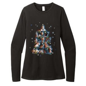 Classic Holiday Cat And Kitten Christmas Ree Womens CVC Long Sleeve Shirt