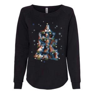 Classic Holiday Cat And Kitten Christmas Ree Womens California Wash Sweatshirt