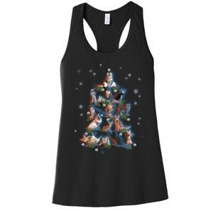 Classic Holiday Cat And Kitten Christmas Ree Women's Racerback Tank