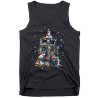 Classic Holiday Cat And Kitten Christmas Ree Tank Top