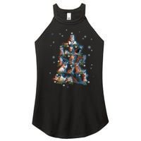 Classic Holiday Cat And Kitten Christmas Ree Women's Perfect Tri Rocker Tank