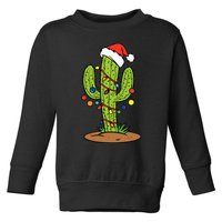 Cactus Holiday Christmas Tree Toddler Sweatshirt