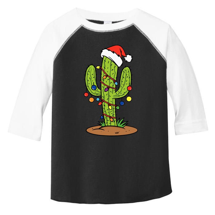 Cactus Holiday Christmas Tree Toddler Fine Jersey T-Shirt