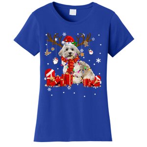 Christmas Havanese Dog Lover Reindeer Santa Havanese Funny Gift Women's T-Shirt