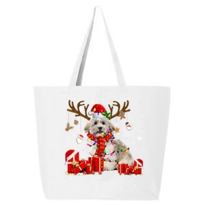 Christmas Havanese Dog Lover Reindeer Santa Havanese Funny Gift 25L Jumbo Tote