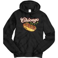 Chicago Hot Dog Hotdog Tourist Summer Souvenir Travel Tie Dye Hoodie