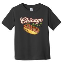 Chicago Hot Dog Hotdog Tourist Summer Souvenir Travel Toddler T-Shirt