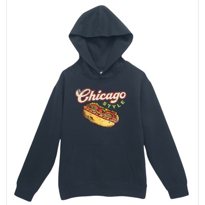 Chicago Hot Dog Hotdog Tourist Summer Souvenir Travel Urban Pullover Hoodie