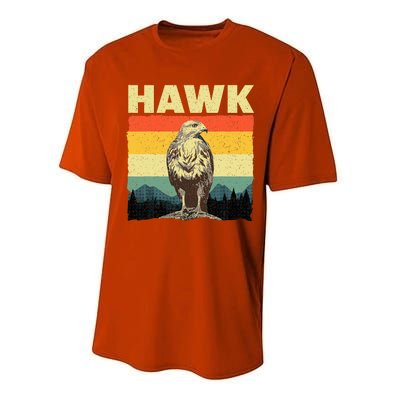 Cute Hawk Design Bird Vintage Hawk Lovers Performance Sprint T-Shirt