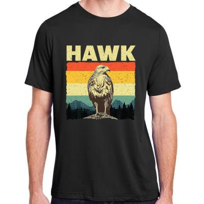 Cute Hawk Design Bird Vintage Hawk Lovers Adult ChromaSoft Performance T-Shirt