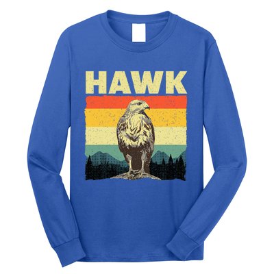 Cute Hawk Design Bird Vintage Hawk Lovers Long Sleeve Shirt