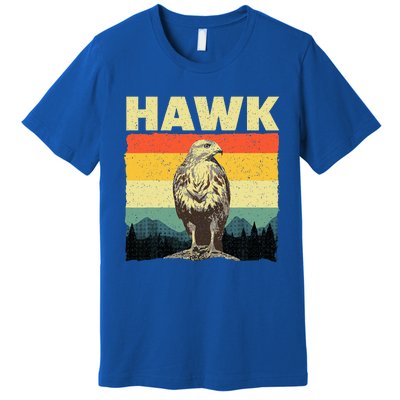 Cute Hawk Design Bird Vintage Hawk Lovers Premium T-Shirt