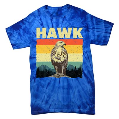 Cute Hawk Design Bird Vintage Hawk Lovers Tie-Dye T-Shirt