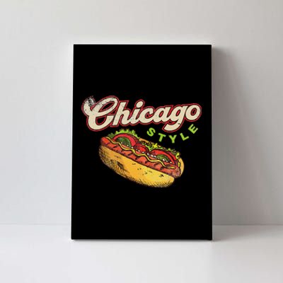 Chicago Hot Dog Hotdog Tourist Summer Souvenir Travel Canvas