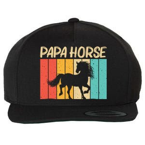 Cool Horse Design Horseback Riding Horse Lover Gift Wool Snapback Cap