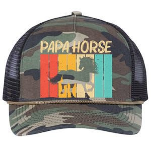 Cool Horse Design Horseback Riding Horse Lover Gift Retro Rope Trucker Hat Cap