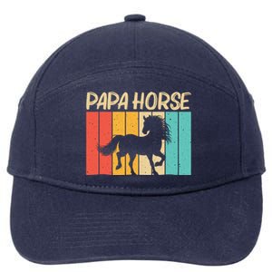 Cool Horse Design Horseback Riding Horse Lover Gift 7-Panel Snapback Hat