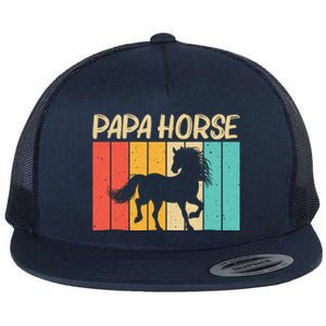 Cool Horse Design Horseback Riding Horse Lover Gift Flat Bill Trucker Hat