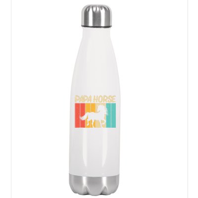 Cool Horse Design Horseback Riding Horse Lover Gift Stainless Steel Insulated Water Bottle