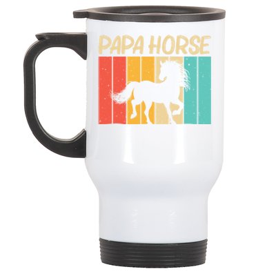 Cool Horse Design Horseback Riding Horse Lover Gift Stainless Steel Travel Mug