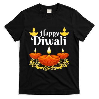 Cool Happy Diwali Festival Of Light Diva Lanterns T-Shirt