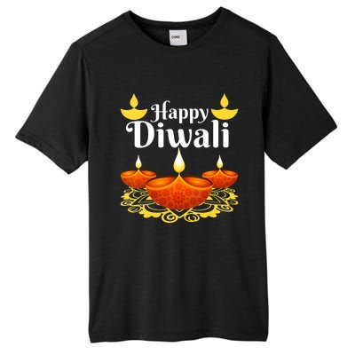 Cool Happy Diwali Festival Of Light Diva Lanterns Tall Fusion ChromaSoft Performance T-Shirt