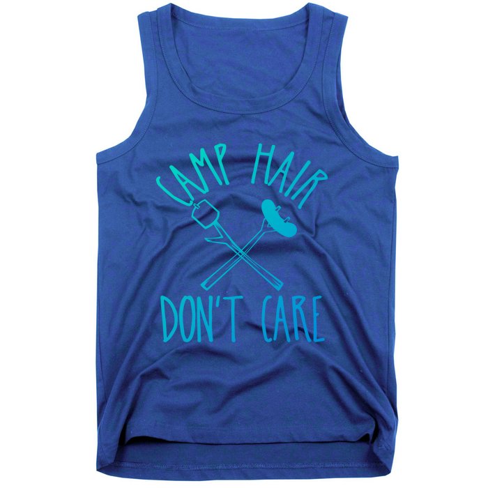 Camp Hair Dont Care Cute Camping Adventure Funny Gift Tank Top