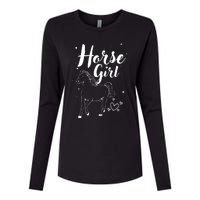 Cool Horse  Design For  Horse Lover Equestrian Womens Cotton Relaxed Long Sleeve T-Shirt