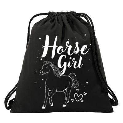 Cool Horse  Design For  Horse Lover Equestrian Drawstring Bag