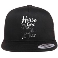 Cool Horse  Design For  Horse Lover Equestrian Flat Bill Trucker Hat