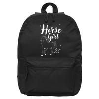 Cool Horse  Design For  Horse Lover Equestrian 16 in Basic Backpack