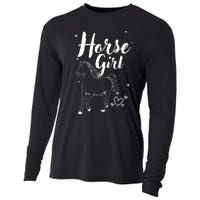 Cool Horse  Design For  Horse Lover Equestrian Cooling Performance Long Sleeve Crew