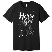 Cool Horse  Design For  Horse Lover Equestrian Premium T-Shirt