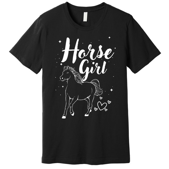 Cool Horse  Design For  Horse Lover Equestrian Premium T-Shirt