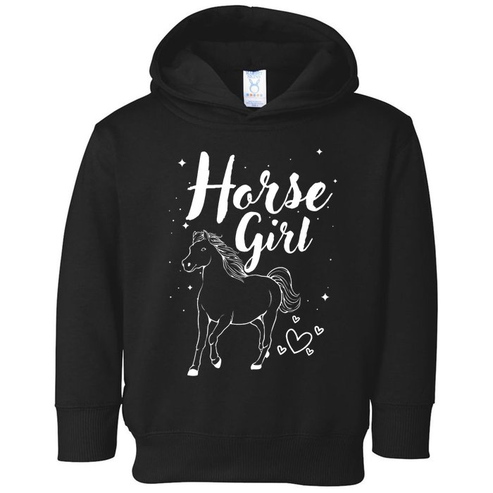 Cool Horse  Design For  Horse Lover Equestrian Toddler Hoodie