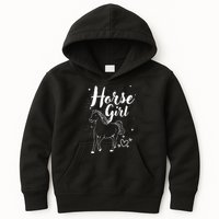 Cool Horse  Design For  Horse Lover Equestrian Kids Hoodie