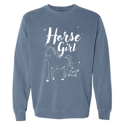 Cool Horse  Design For  Horse Lover Equestrian Garment-Dyed Sweatshirt