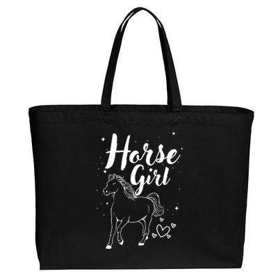 Cool Horse  Design For  Horse Lover Equestrian Cotton Canvas Jumbo Tote