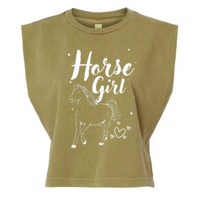 Cool Horse  Design For  Horse Lover Equestrian Garment-Dyed Women's Muscle Tee