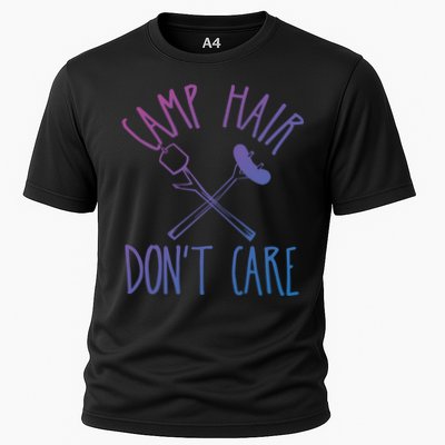 Camp Hair Dont Care Cute Camping Adventure Funny Gift Performance Shirt