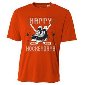 Christmas Hockey Day Sports Outfit Cooling Performance Crew T-Shirt