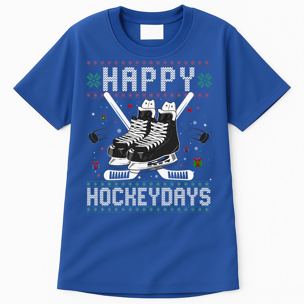 Christmas Hockey Day Sports Outfit Tall T-Shirt