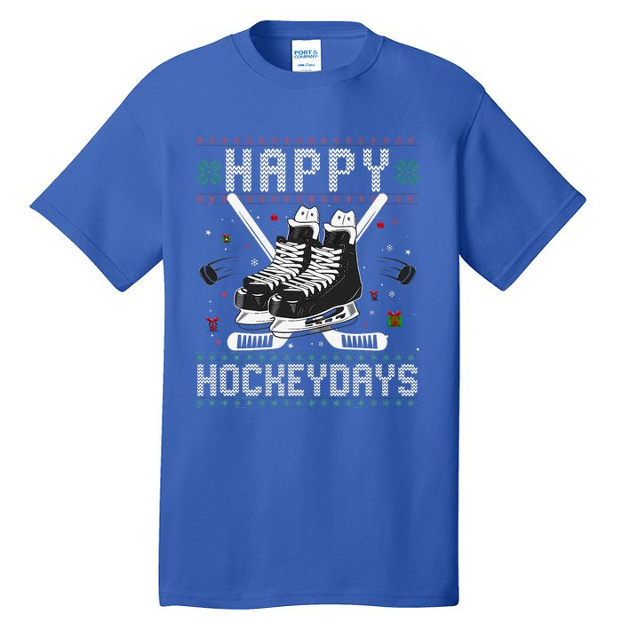 Christmas Hockey Day Sports Outfit Tall T-Shirt