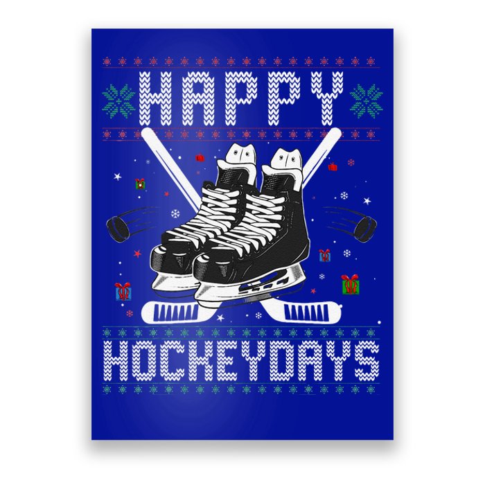 Christmas Hockey Day Sports Outfit Poster