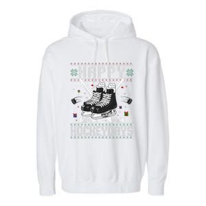 Christmas Hockey Day Sports Outfit Garment-Dyed Fleece Hoodie