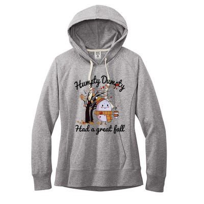 Cute Humpty Dumpty Had a Great Fall Hallothanksmas Women's Fleece Hoodie