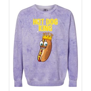 Cute Hot Dog Design For Women Food Hot Dog Lovers Colorblast Crewneck Sweatshirt