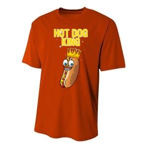 Cute Hot Dog Design For Women Food Hot Dog Lovers Performance Sprint T-Shirt