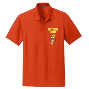 Cute Hot Dog Design For Women Food Hot Dog Lovers Dry Zone Grid Polo