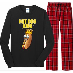 Cute Hot Dog Design For Women Food Hot Dog Lovers Long Sleeve Pajama Set